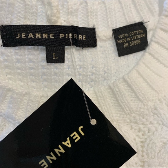 Jeanne Pierre Knit Sweater Sz Large NWT - Picture 10 of 13